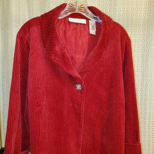 Red Corduroy Jacket  XL